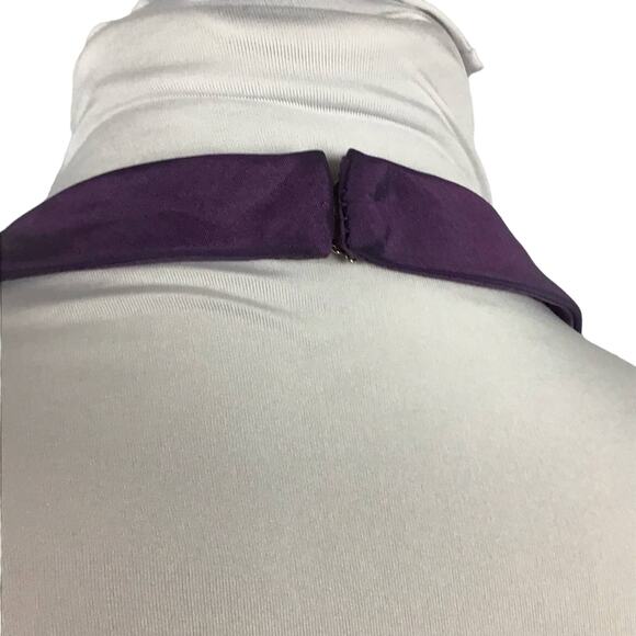 DaVinci Amethyst Plum Halter Neck Sleeveless Molded Cup Formal Cocktail Dress 12 - Picture 9 of 14